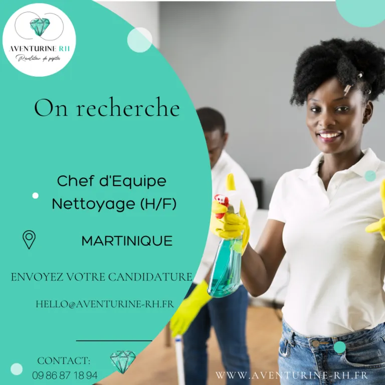 CHEF D’EQUIPE NETTOYAGE (H/F) EN MARTINIQUE